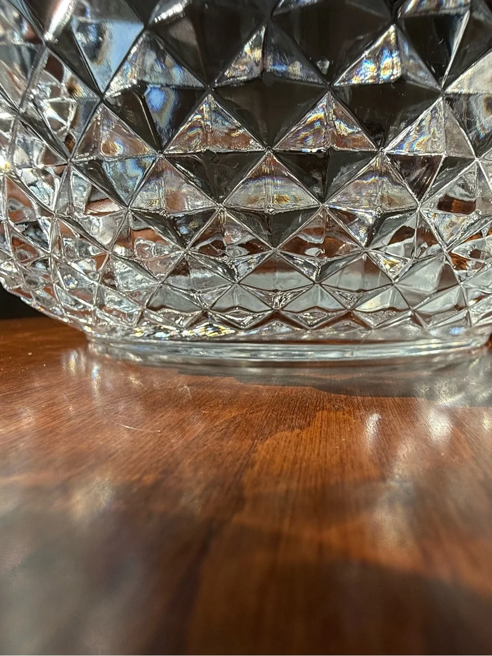 Vintage Cristal D'Arques Longchamp 24% Lead Crystal Serving Bowl